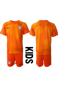 Verenigde Staten Doelman Babytruitje Thuis tenue Kind WK 2022 Korte Mouw (+ Korte broeken)